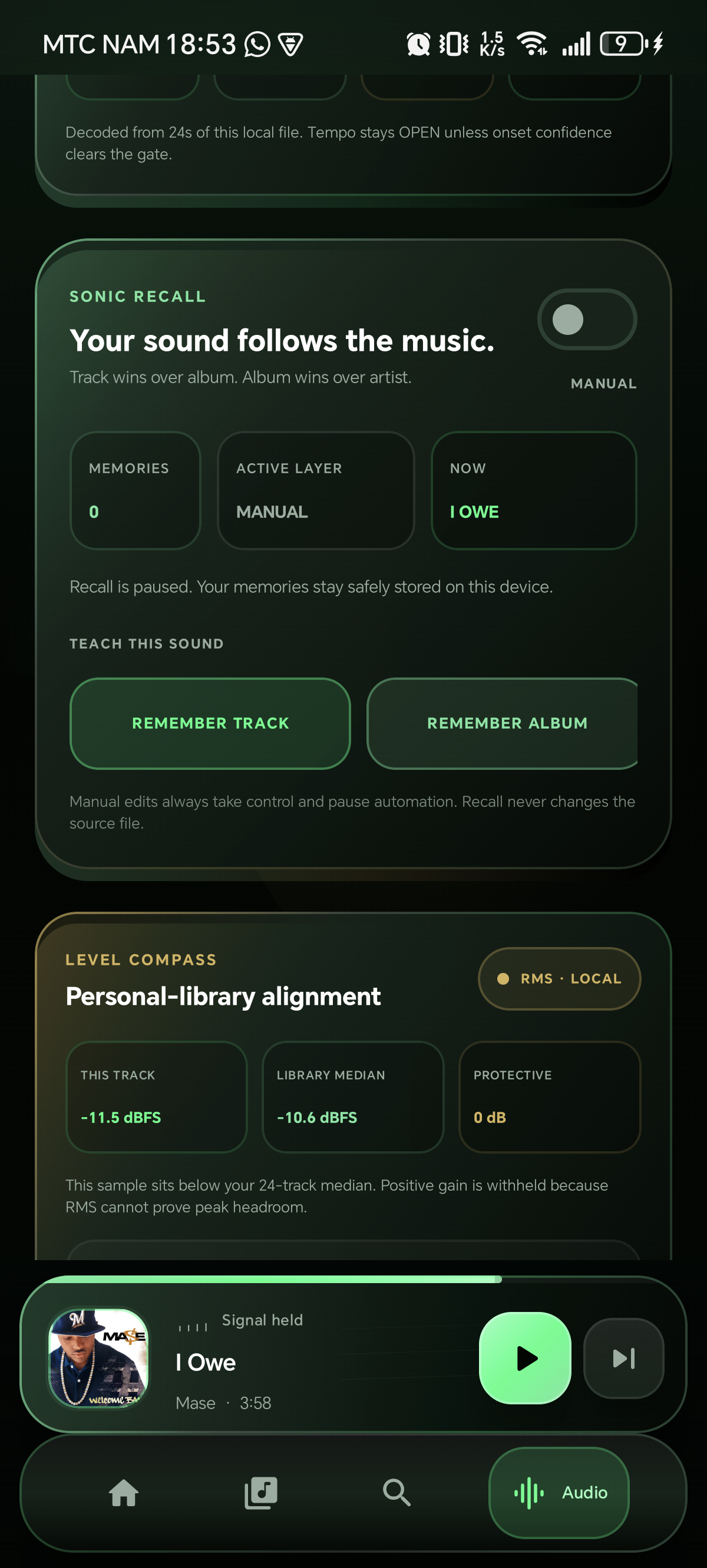 UNIFIED 17.0 personal-library RMS Level Compass