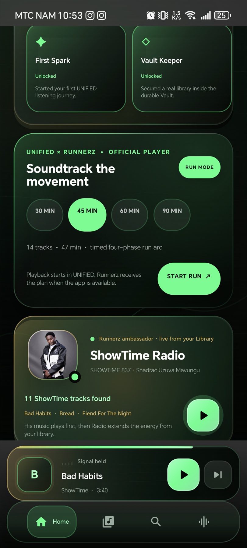 UNIFIED Runnerz Mode and ShowTime Radio
